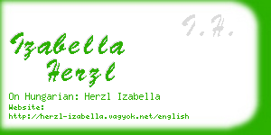 izabella herzl business card